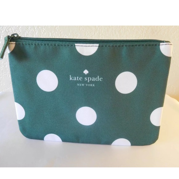 kate spade Handbags - NIP KATE SPADE NEW YORK GREEN WHITE POLKA DOT BAG